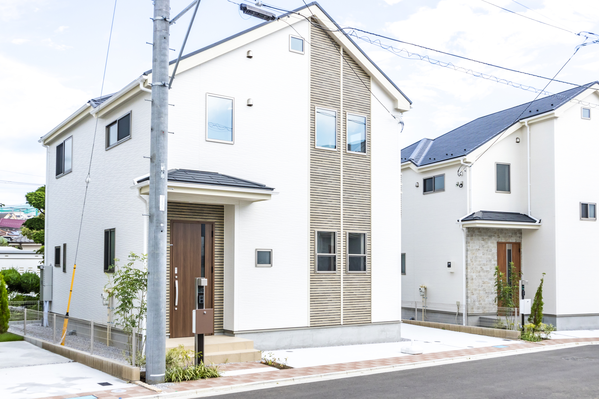 白い外観の新築未入居物件｜千葉県・茨城県の建売分譲住宅